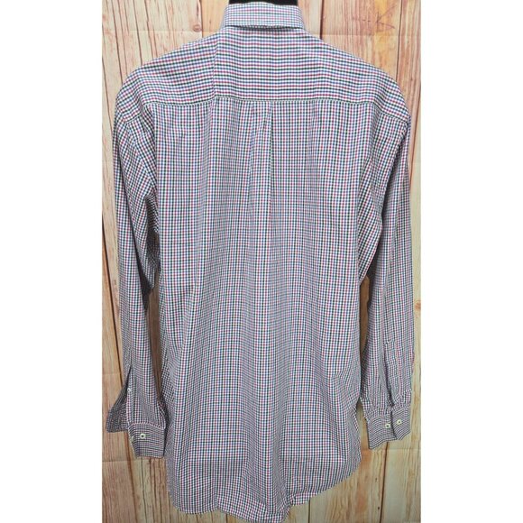 Peter Millar Mens Multicolor Check Dress Shirt Large - Picture 2 of 6